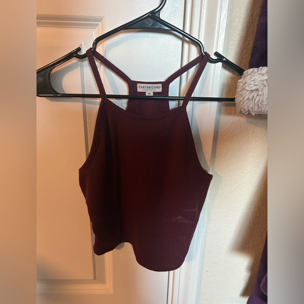 Maroon tank top